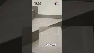 LANTAI TANGGA ANTI SLIP TACO FLOORING kontraktorjakarta interiordesign home lantaivinyljakarta [upl. by Ennobe]