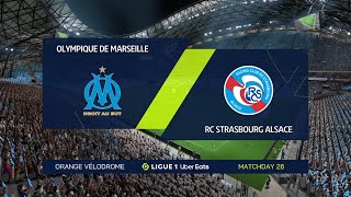 ⚽ Marseille vs Strasbourg ⚽  Ligue 1 12032023  Fifa 23 [upl. by Ycrad]