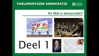 Parlementaire democratie H1 Wat is democratie deel 1 [upl. by Volin215]