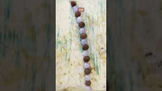 How to Mala Making at home rudraksha mala making elegant Moti mala making malamaking [upl. by Grunberg]