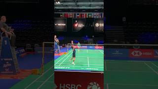 Badminton Denmark Open 2023 Ginting vs Popov Warm Up badminton yonex shorts [upl. by Chloris]