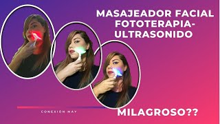 🔴 ANTIARRUGAS Masajeador Ultrasonido con Fototerapia LED fototerapia [upl. by Iidnarb612]