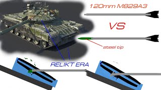 M829A3 vs Relikt  Abrams vs best T90T80 Explosive Armor [upl. by Rossing201]