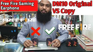 FREE Fire Gaming Earphone DM10 QKZ Original VS Copy 2021 [upl. by Cirred668]