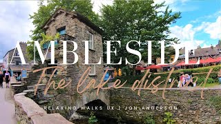 Ambleside Town Walk  Lake District National Park Cumbria  4K [upl. by Jair551]