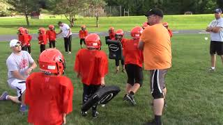 Youth Football Tackling Drills  Angle Tackling Drive for Five [upl. by Pearce]