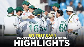 Full Highlights  Pakistan vs Bangladesh  1st Test Day 1 2020  PCB  M2D2K  PAKvBAN [upl. by Alyakem]