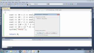 C Win32 Console Tutorial 3  Printing Math [upl. by Eldwun]