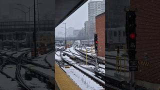 Davisville Subway Station in the Snow  Toronto [upl. by Hsaka463]