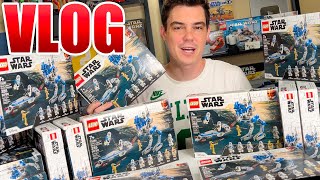 Buying every LEGO Star Wars 501st Battle Pack MandR Vlog [upl. by Wilmer]