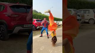 This is India bro😜 gymnast acrobatics action stunt viralshorts girlpower desi spiderman [upl. by Ardaed]