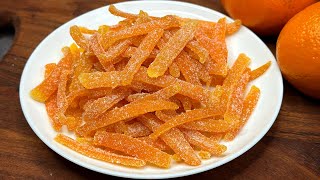 Perfect Homemade Candied Orange Peels Recipe  Ideal for Christmas [upl. by Nyladnek]