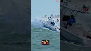 Police boat in trouble at Haulover Inlet  Boat Zone [upl. by Hsatan]