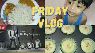 friday vloglunch mutton curry  ghee rice  cup cake vidiem ADC mixer grinder review [upl. by Keefe]