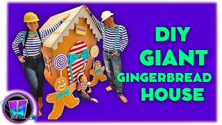 DIY GIANT Gingerbread House for Christmas [upl. by Schechinger]