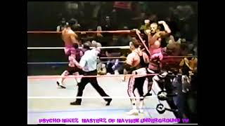 Masterz Of Mayhem TV  TagTeam Match  Bret Hart amp Razor Ramon Vs Owen Hart amp Jim Neidhart  MSG [upl. by Ahsinelg]