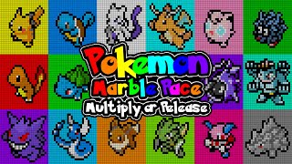 Multiply or Release  Pokemon Teams  Algodoo Marble Race [upl. by Iago]