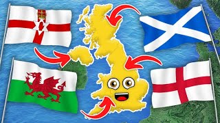 Geography of the United Kingdom  N Ireland Scotland England amp Wales  Countries of the World [upl. by Leacock390]