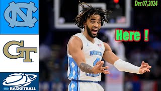 North Carolina vs Georgia Tech  GAME Highlights  Dec 072024 College basketball 2024  Ncaa today [upl. by Gustafsson]