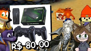 COMPREI UM MINI CONSOLE DE R 8000 E TESTEI MUITOS JOGOS QUE O CHAT MANDOU [upl. by Otrebmuh954]