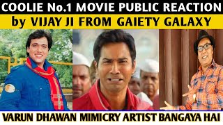 Coolie No 1 Movie Public Reaction by Vijay Ji  From Gaiety Galaxy  Varun Dhawan  Sara Ali Khan [upl. by Kuska98]