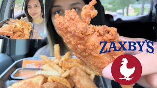 ASMR Zaxbys CHICKEN TENDERS with ZAX Sauce [upl. by Kesia]