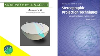 Tutorial Stereonet 11 Walkthrough  Download Stereographic Projection Book For Geologist [upl. by Aicssej]