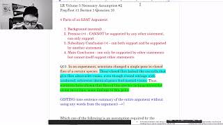 Boston LSAT How to Solve LSAT LR Necessary Assumption Question PT41 S1 Q10 하버드 로스쿨 출신의 LSAT 강의 [upl. by Filler]