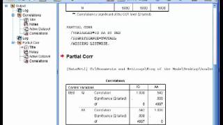 Partial Correlation  SPSS part1 [upl. by Lapointe]