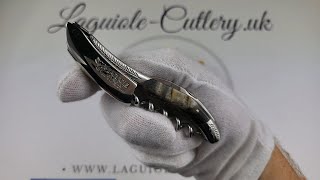 Laguiole Sommelier Corkscrew  Chiseled Bolsters  Ram Horn [upl. by Aseiram723]