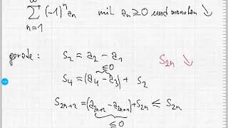 LeibnizKriterium für alternierende Reihen [upl. by Huai]
