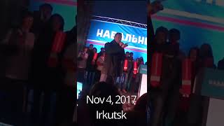 November 4 2017 Irkutsk Alexei Navalnys rally [upl. by Gary]