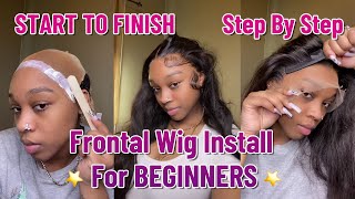 The ULTIMATE MELT From START TO FINISH  Frontal Wig Install For BEGINNERS [upl. by Cilegna]