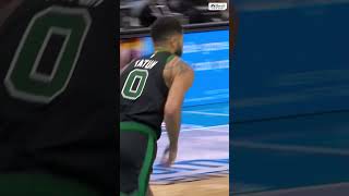 HIGHLIGHTS Jayson Tatum bumps Grant Williams while hanging on the rim after the dunk 👀 shorts [upl. by Libbey714]