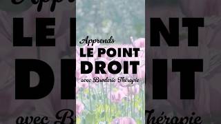 Comment faire le point droit en broderie à la main [upl. by Eellek]