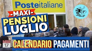 🟣 CALENDARIO PAGAMENTI PENSIONI di LUGLIO 2022 IN POSTA 👉 📅 [upl. by Enoed]