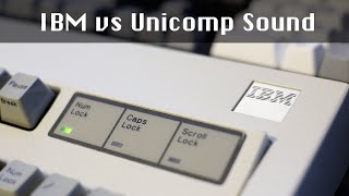 IBM vs Unicomp Model M Sound [upl. by Ttenaej984]