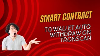 Smart contract to wallet auto withdraw on tronscan bscscan etherscan [upl. by Aseral]