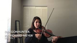 Dragonhunter by Richard Meyer  Violin 2 Practice Track [upl. by Paz127]