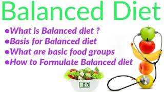 Balanced diet In Hindi  Balanced diet Kya hai  Planning Balanced diet Balanced diet Answer [upl. by Averill]