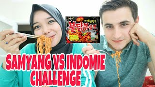 SAMYANG CHALLENGE  SAMYANG VS INDOMIE RICA RICA [upl. by Auqinot565]