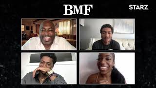 Randy Huggins Lil Meech and DaVinchi talk the making of STARZ new series Black Mafia Family BMF [upl. by Farmelo]