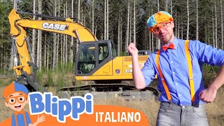 Blippi alla scoperta ellescavatore  Blippi in Italiano  Video educativi per bambini [upl. by Adil691]