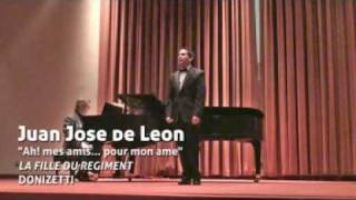 The 3rd place winner of the 2010 Vocal Competition tenor Juan Jose de Leon [upl. by Farmelo]