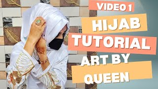 wedding Function Hijab tutorialStep by step Liyer Hijab Tutorial Art By Queenhijabyoutubefashion [upl. by Sauder495]