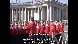 Adventstür 16 Cantate Domino  Knabenchor Marianum Fulda  Konzert Chorfahrt Rom 2008 [upl. by Vergos]