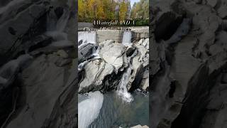 Quechee Covered Bridge waterfall coveredbridge vermont fallfoliage [upl. by Danelle1]