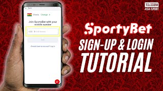 SPORTYBET TUTORIAL HOW TO SIGN UP AND LOGIN TO YOUR SPORTYBET ACCOUNT [upl. by Anohr]