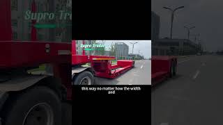 Custom SemiTrailer Stable Extendable CostSaving SuproTrailer CustomTrailer HeavyTransport [upl. by Shoifet]