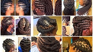 60 SIMPLE LOCSTYLES IDEAS for short medium and long locs [upl. by Ennovehc]